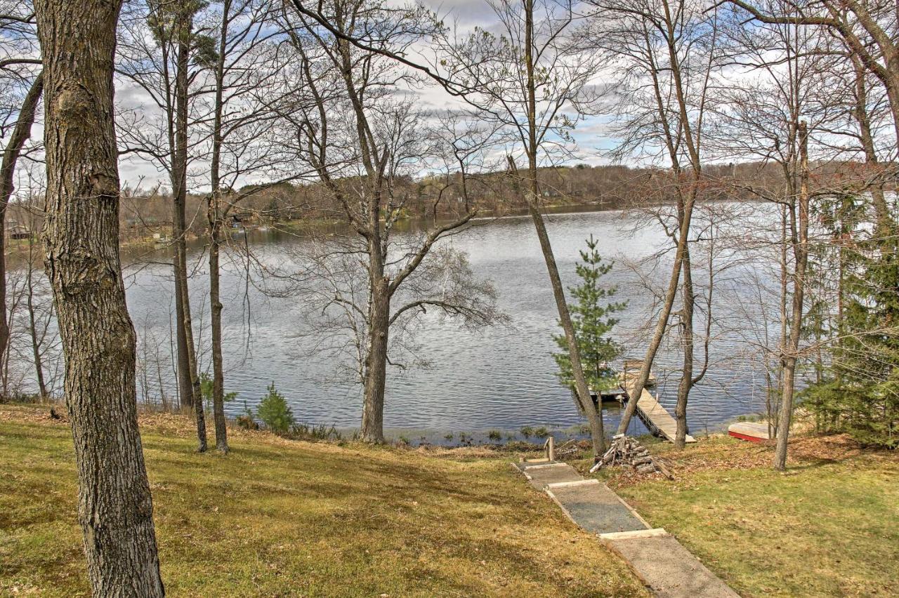 Cozy Balsam Lake Home Deck, Private Dock And Kayaks Exterior foto